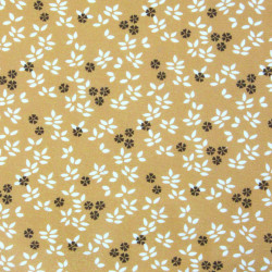 Printed Cotton NAHO Camel / Burnt Sienna